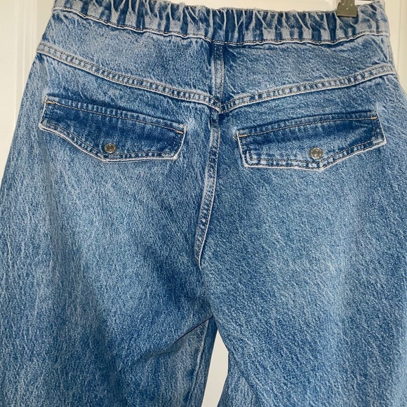 FREE PEOPLE WE THE FREE Marx Slouchy Cargo Denim Baggy Utility Jean Size 26 - Picture 9 of 14